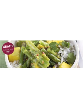 Bohnen-Mango-Curry mit Basmatireis