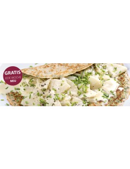 Dinkelpfannkuchen mit Mairübchenfüllung