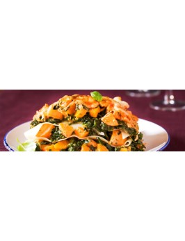 Möhren-Spinat-Lasagne