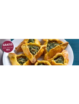 Orientalisches Ziegenkäse- Spinat-Gebäck