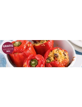 Paprika mit Reisfüllung