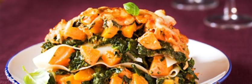 Möhren-Spinat-Lasagne